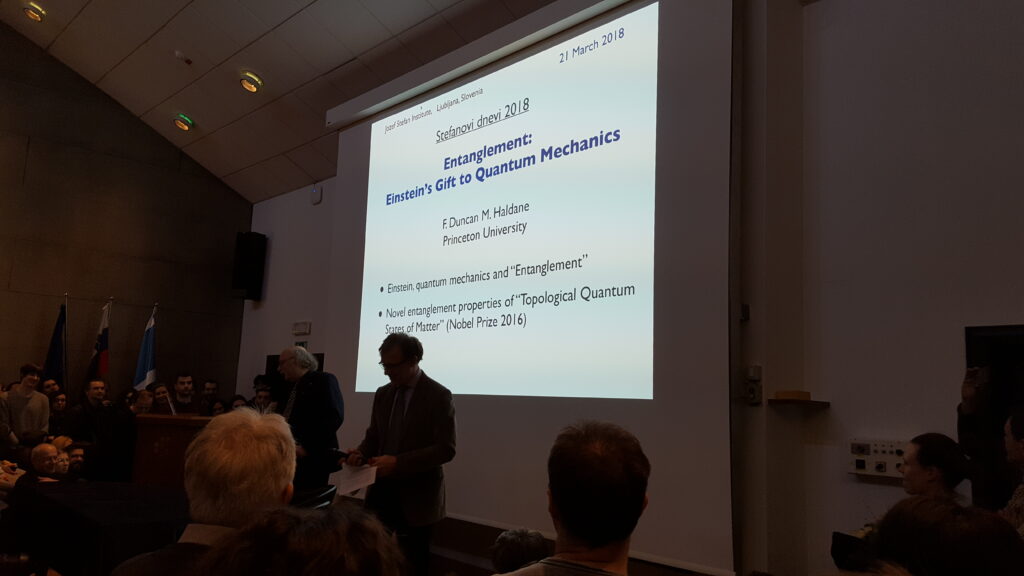 Srečanje z Nobelovim nagrajencem prof. dr. Duncanom Haldanenom