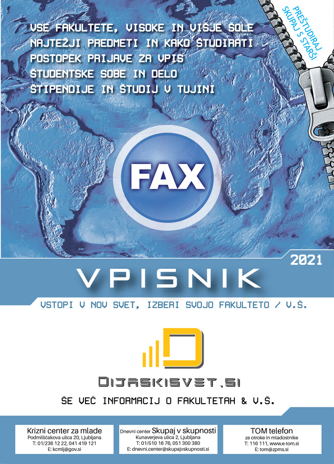 Fax vpisnik 2021