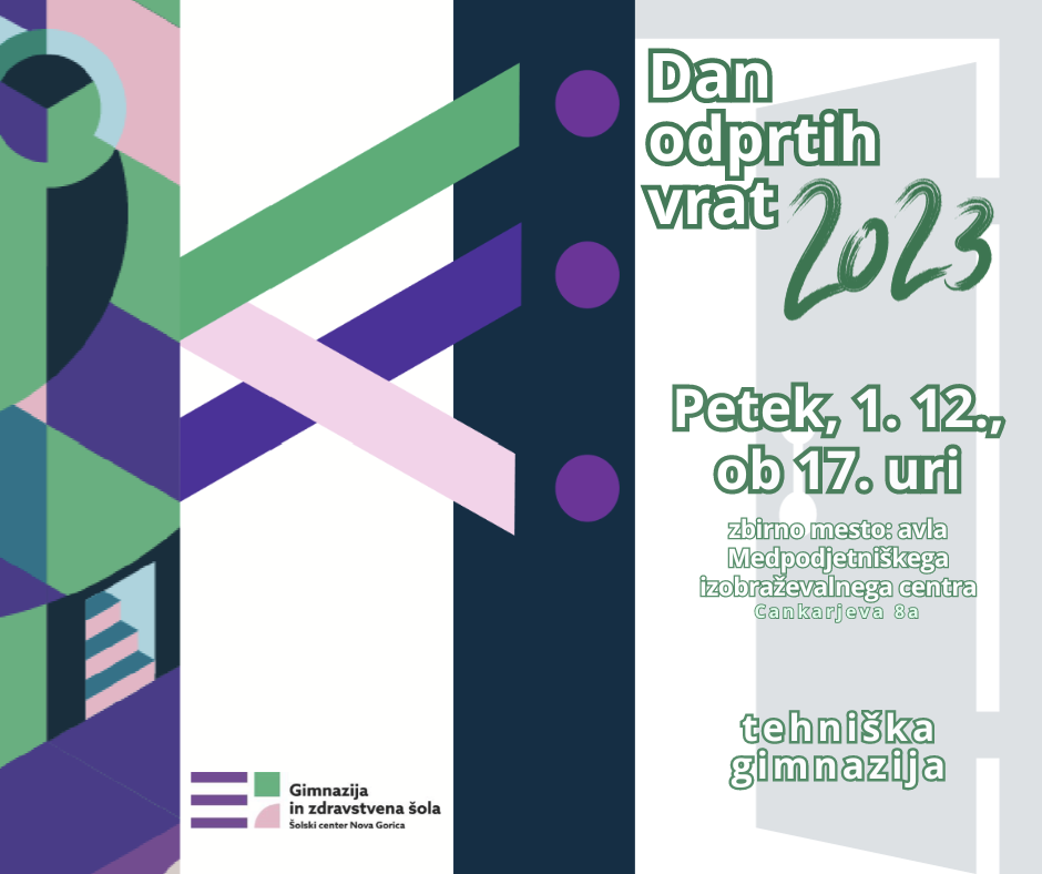 Dan odprtih vrat – petek, 1. 12. 2023