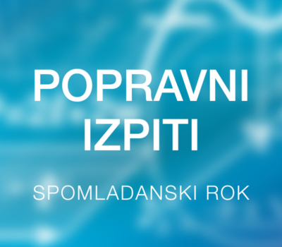 Popravni izpiti – avgust